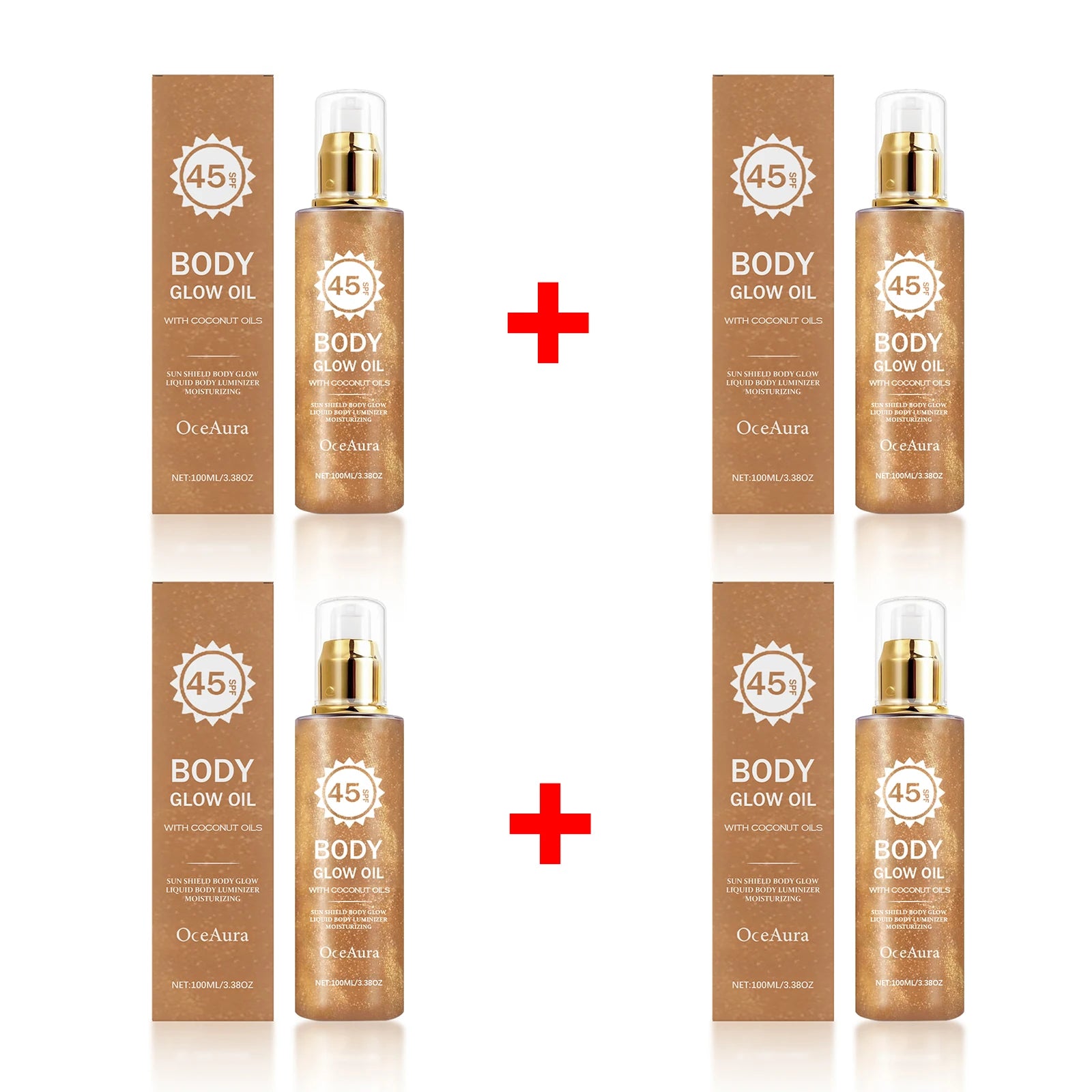 Beach days glowing body oil with SPF 45 coconut protection - 16