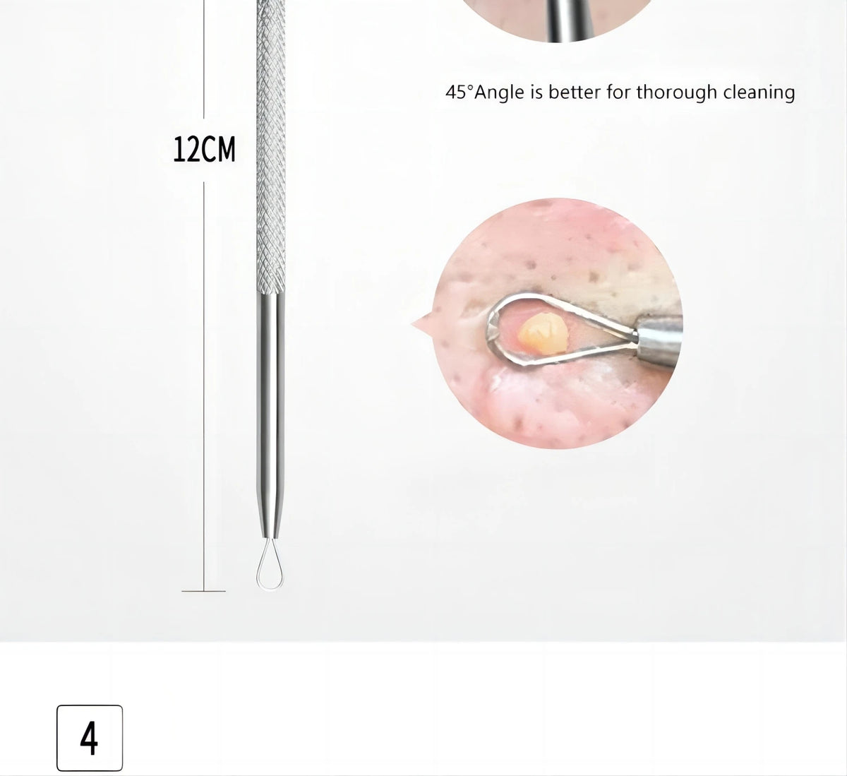 Bathroom mirror skin care 5PCS Blackhead Removal Kit for deep facial cleaning