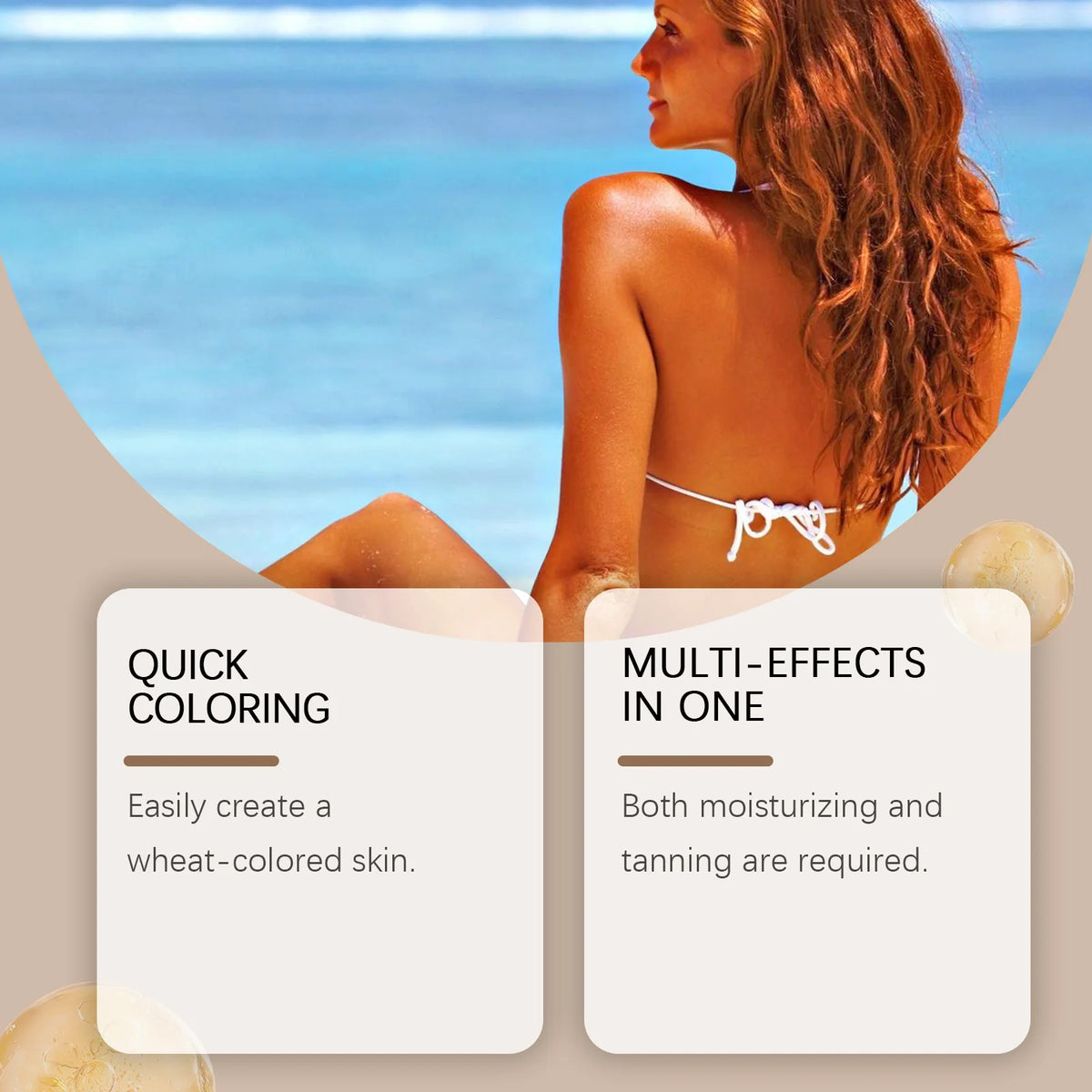 Beach Day Self Tanning Lotion Natural Bronze Glow For Full Body