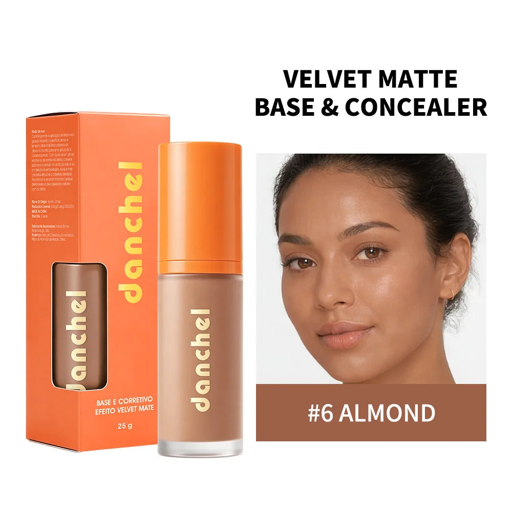Daily Makeup Liquid Foundation And Concealer Velvet Matte Finish - 27