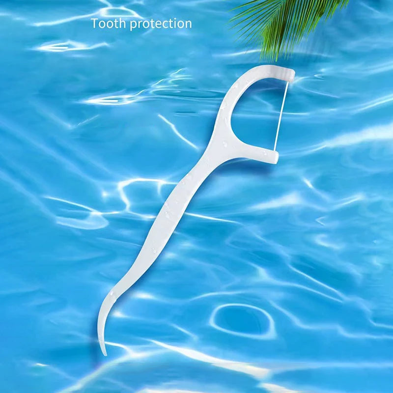 Daily Dental Care Portable High Tension Dental Floss Picks Dispenser - 8