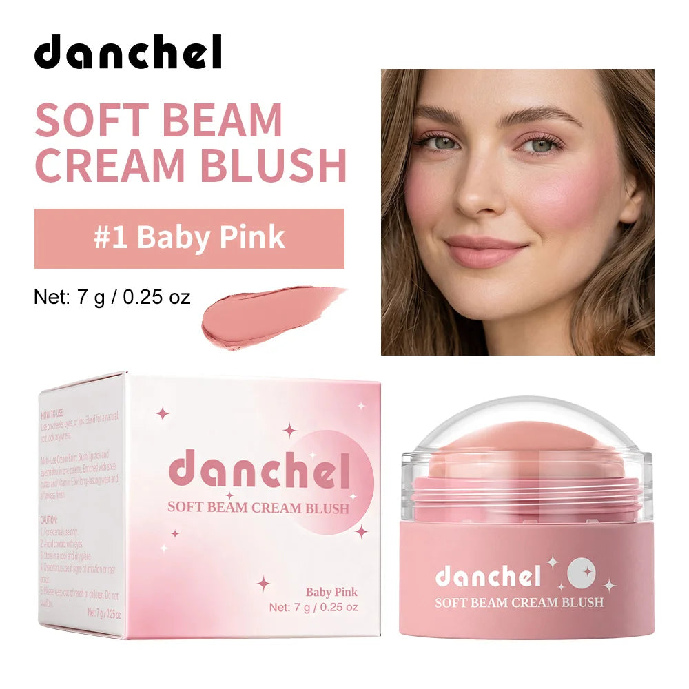 Daily Makeup Soft Cream Blush Long Wearing Multi Use Smooth Texture - 25