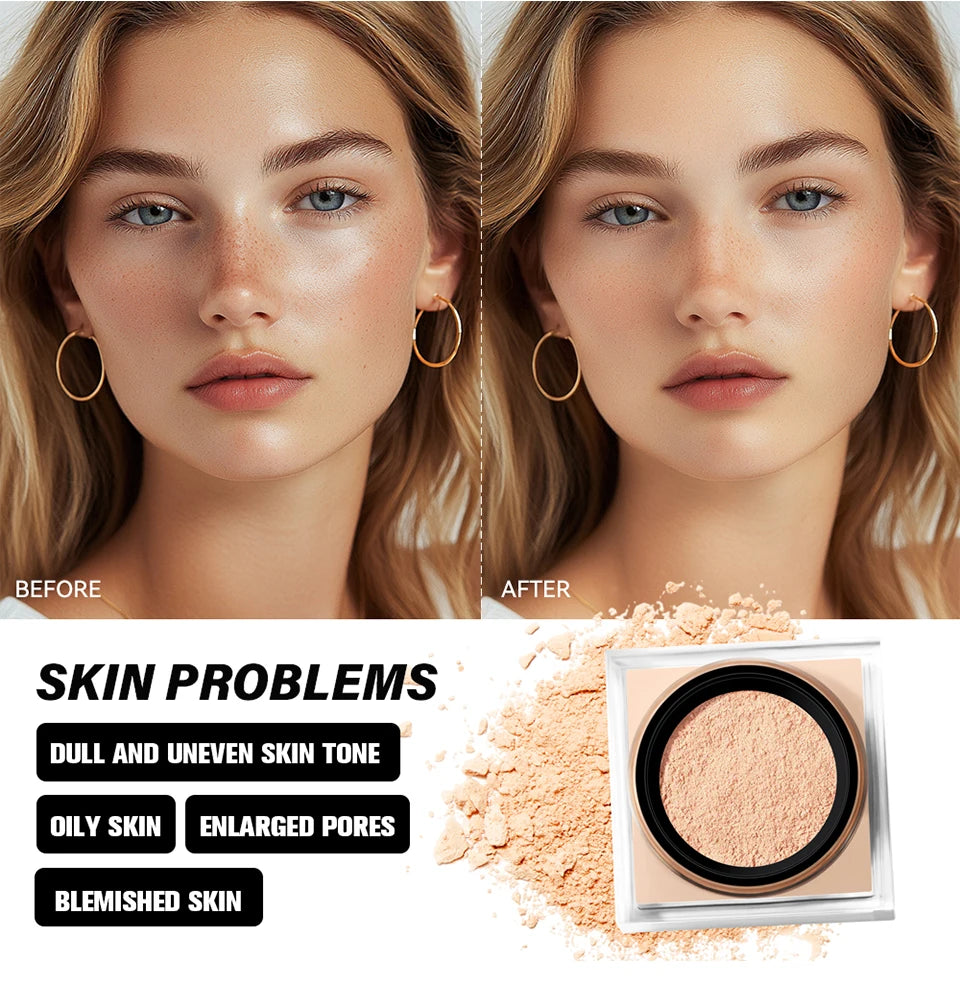 Daily Makeup Routine Loose Setting Powder for Flawless Matte Finish - 11