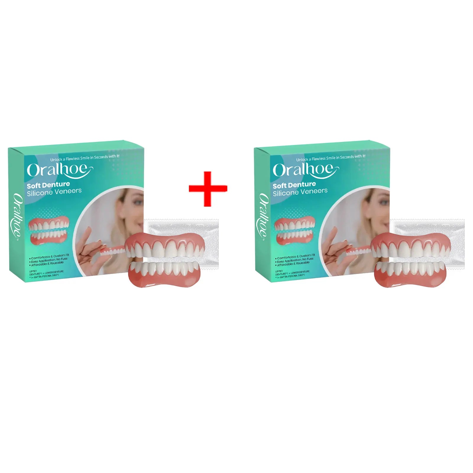 Daily Smile Recovery Silicone Dentures Set for Natural Look and Fit - 14