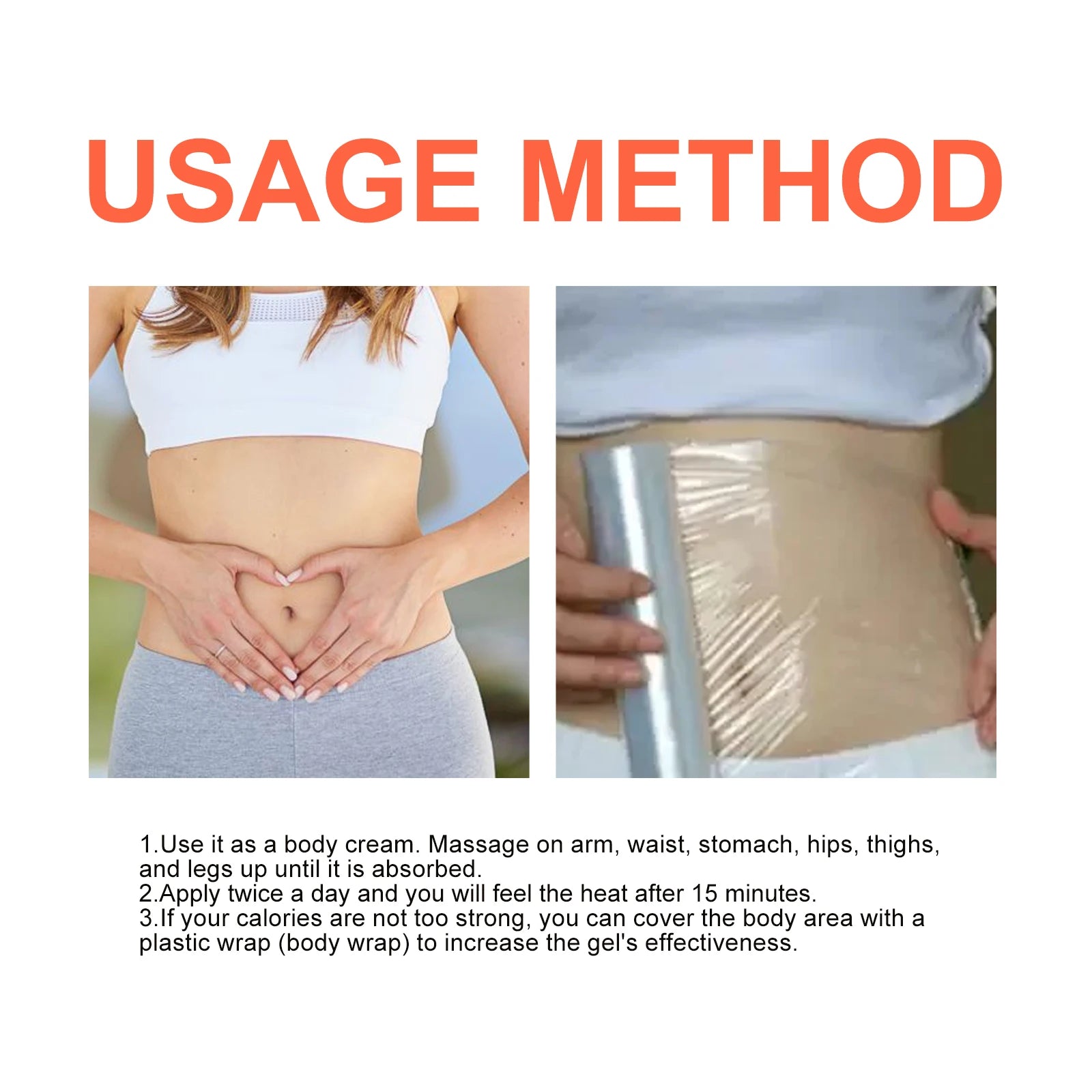 Body Shaping Hot Cream Anti Cellulite Massage Gel for Tightening Skin - 11