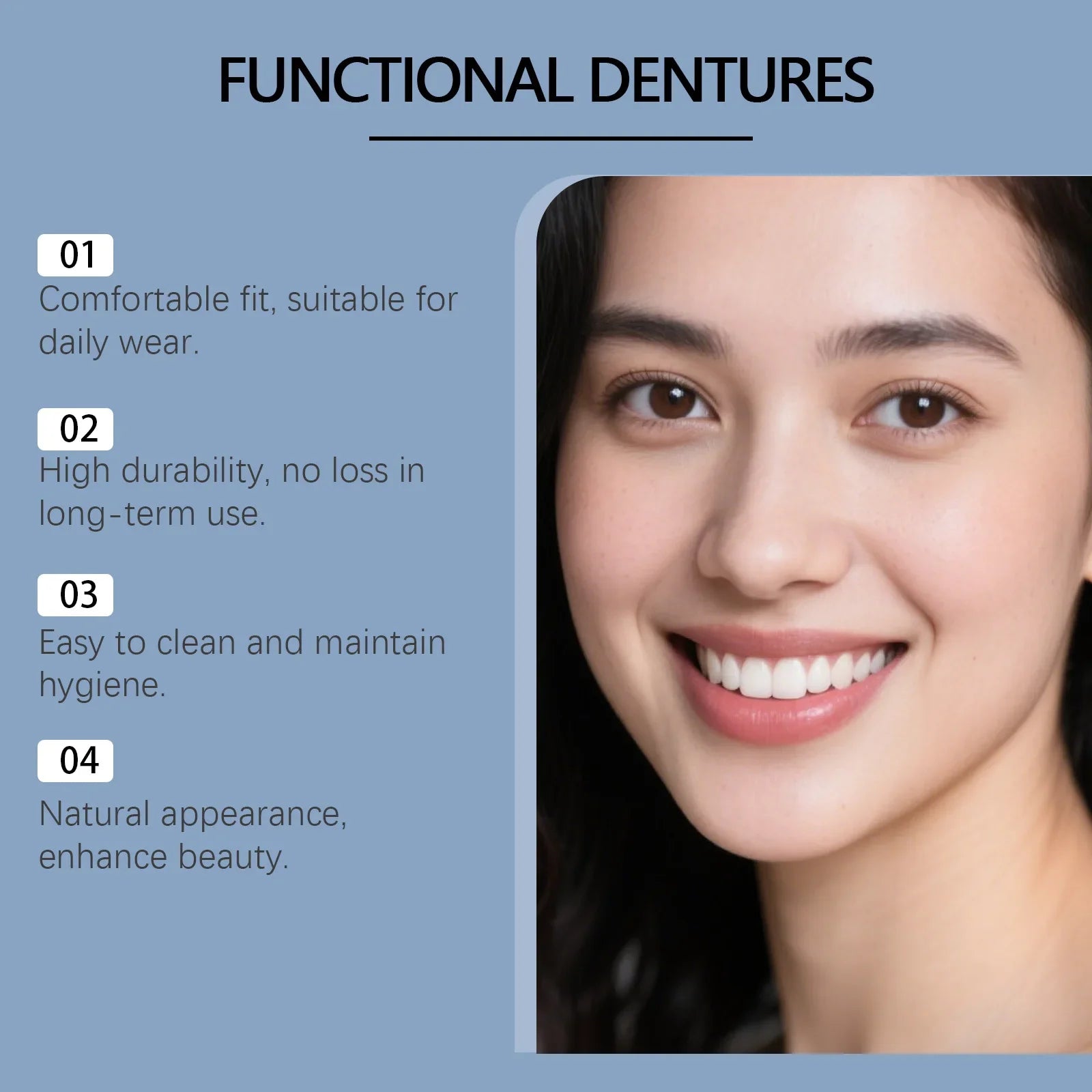 Bright Smile Temporary Denture Kit For Missing Teeth And Gaps - 16
