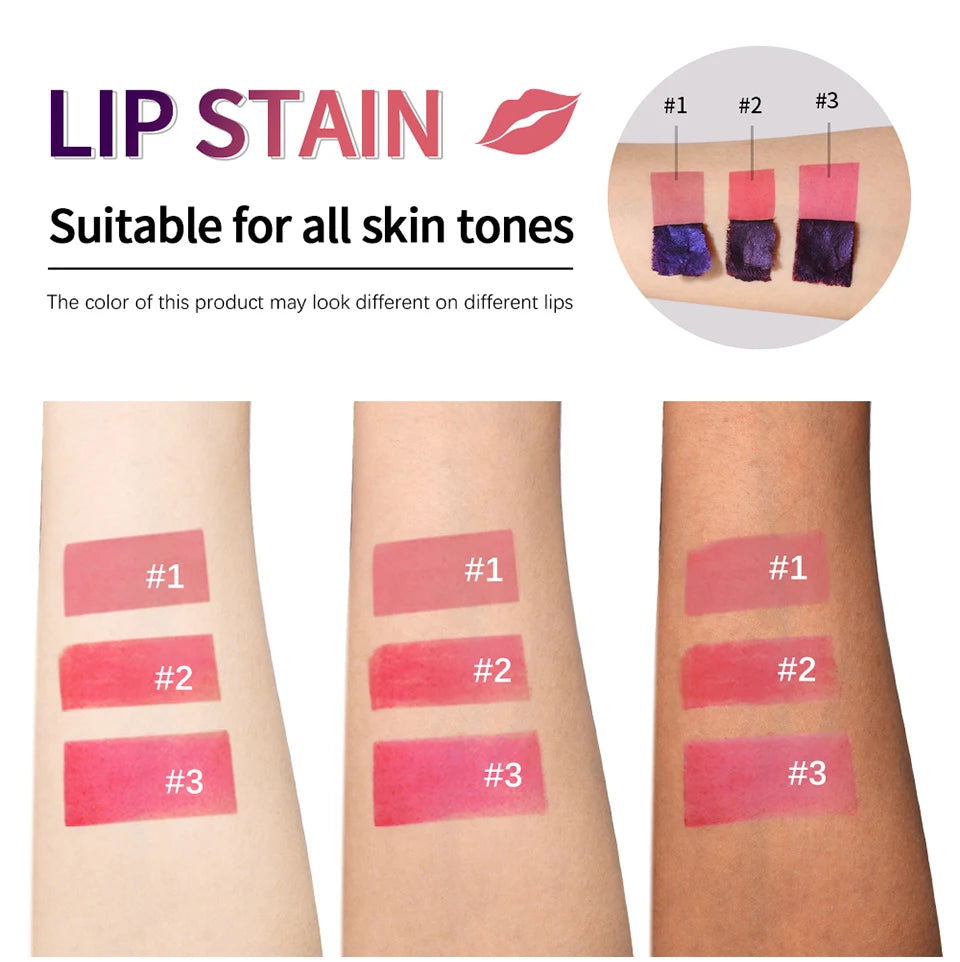 Daily Makeup Peel Off Lip Stain Set Long Lasting Waterproof Tint