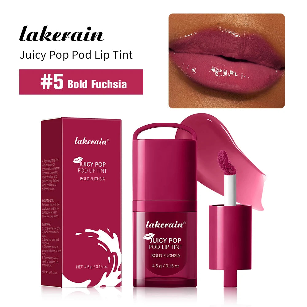 Daily Makeup Juicy Pop Pod Lip Tint Gloss with High Shine Finish - 22