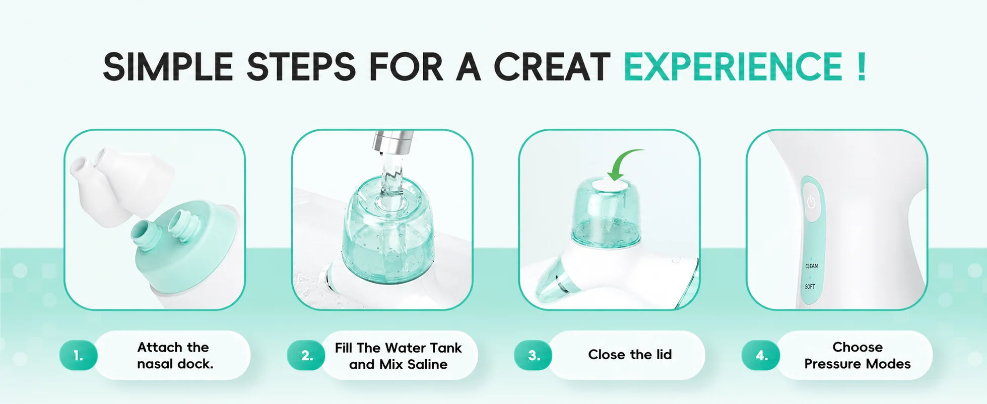 Sinus Relief Electric Nasal Irrigator With Separate Tanks - 14