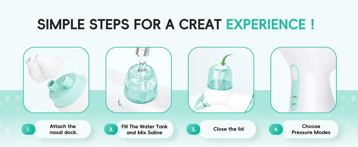 Sinus Relief Electric Nasal Irrigator With Separate Tanks