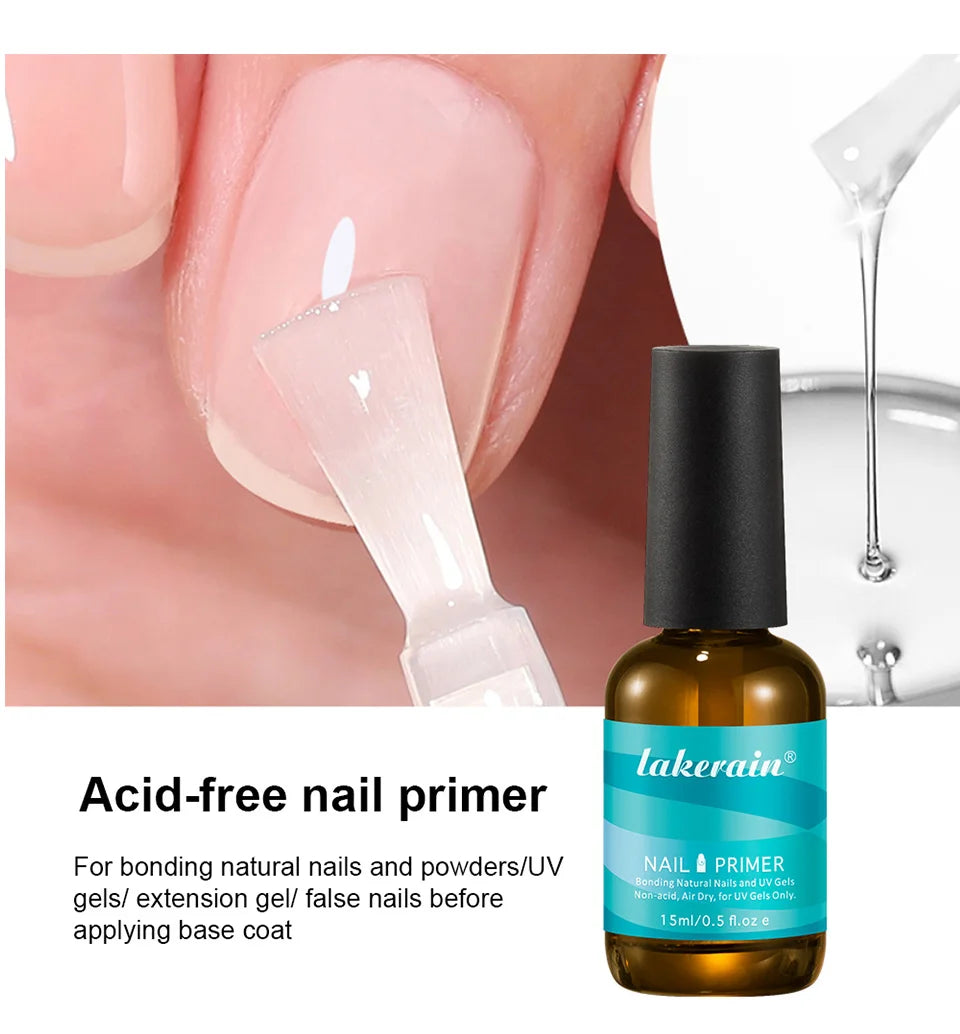 Professional Manicure Nail Prep Dehydrator And Primer Set For Long Wear