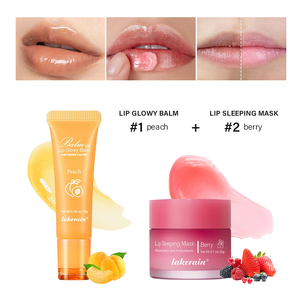 Daily Care Lip Balm and Mask Set for Smooth and Hydrated Lips