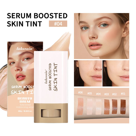 Travel Makeup Serum Boosted Skin Tint Foundation Stick Smooth Plumper