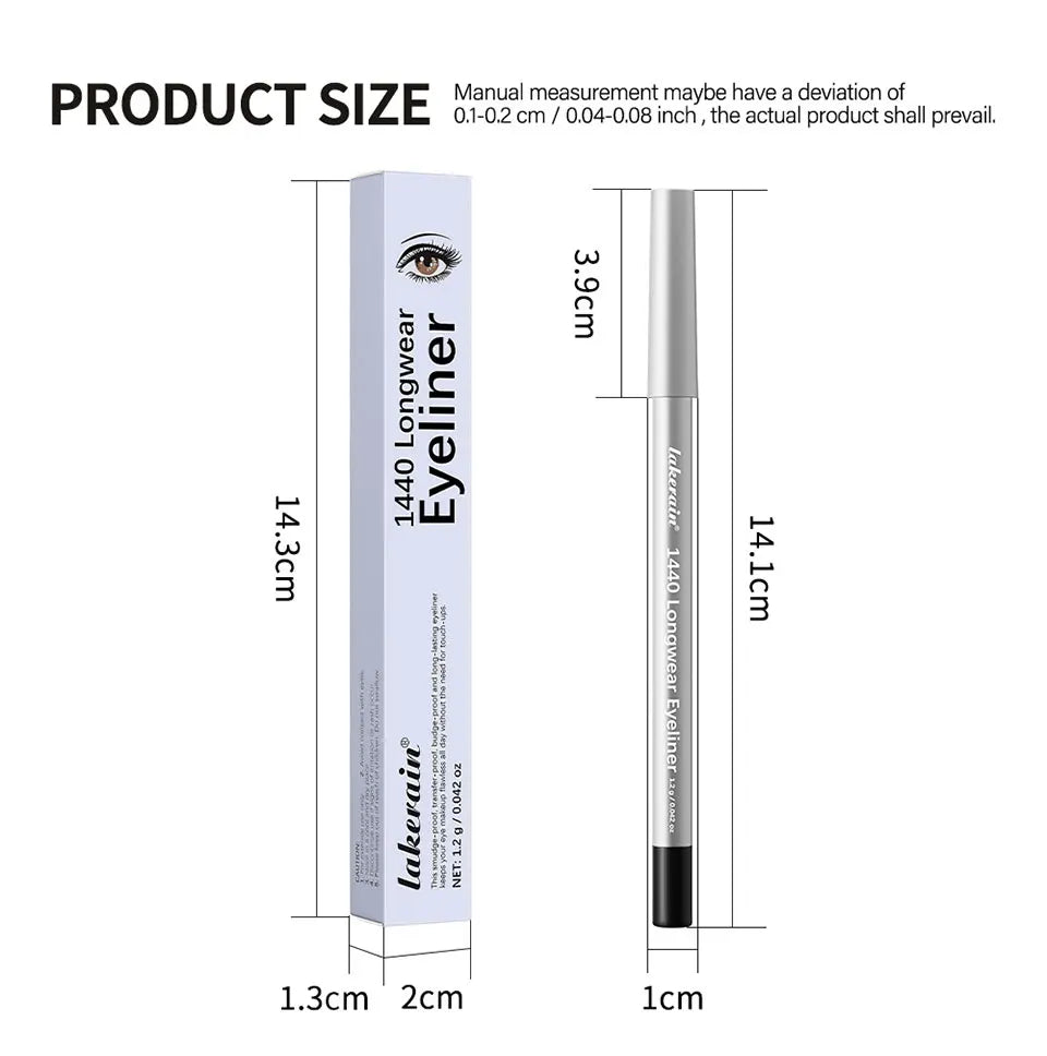 Daily Makeup Waterproof Eyeliner Pen Long-Lasting Smudge-Proof Formula
