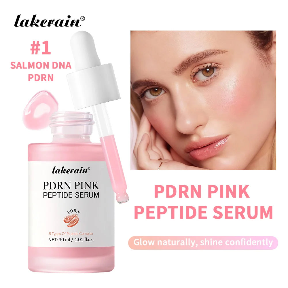 Korean Skincare PDRN Pink Peptide Serum for Radiant Glowing Skin