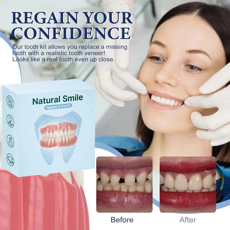 Daily Smile Cosmetic Dentures Natural Fit Smile Enhancer for Daily Use - 1