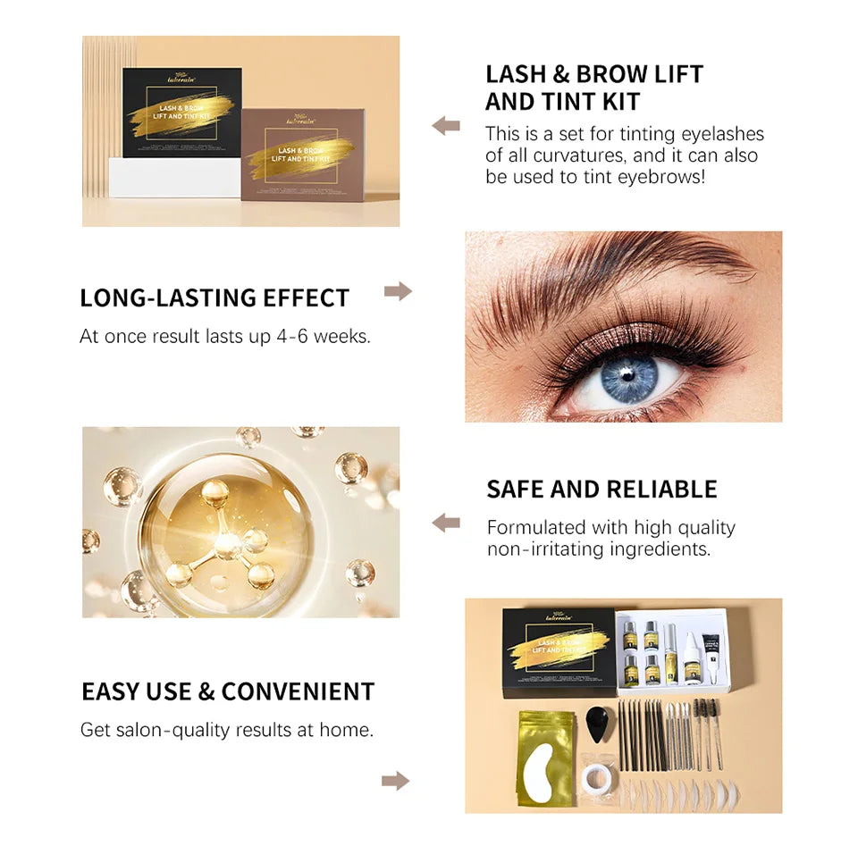 Salon Home Use Lash And Brow Lift And Tint Kit Professional Curling Tool - 12