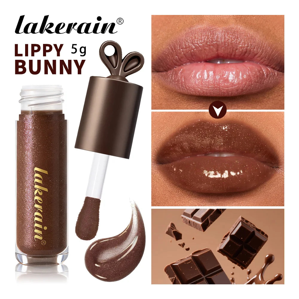 Daily Makeup Lip Gloss Deep Moisturizing Chocolate Glow Lip Care Cosmetics - 1