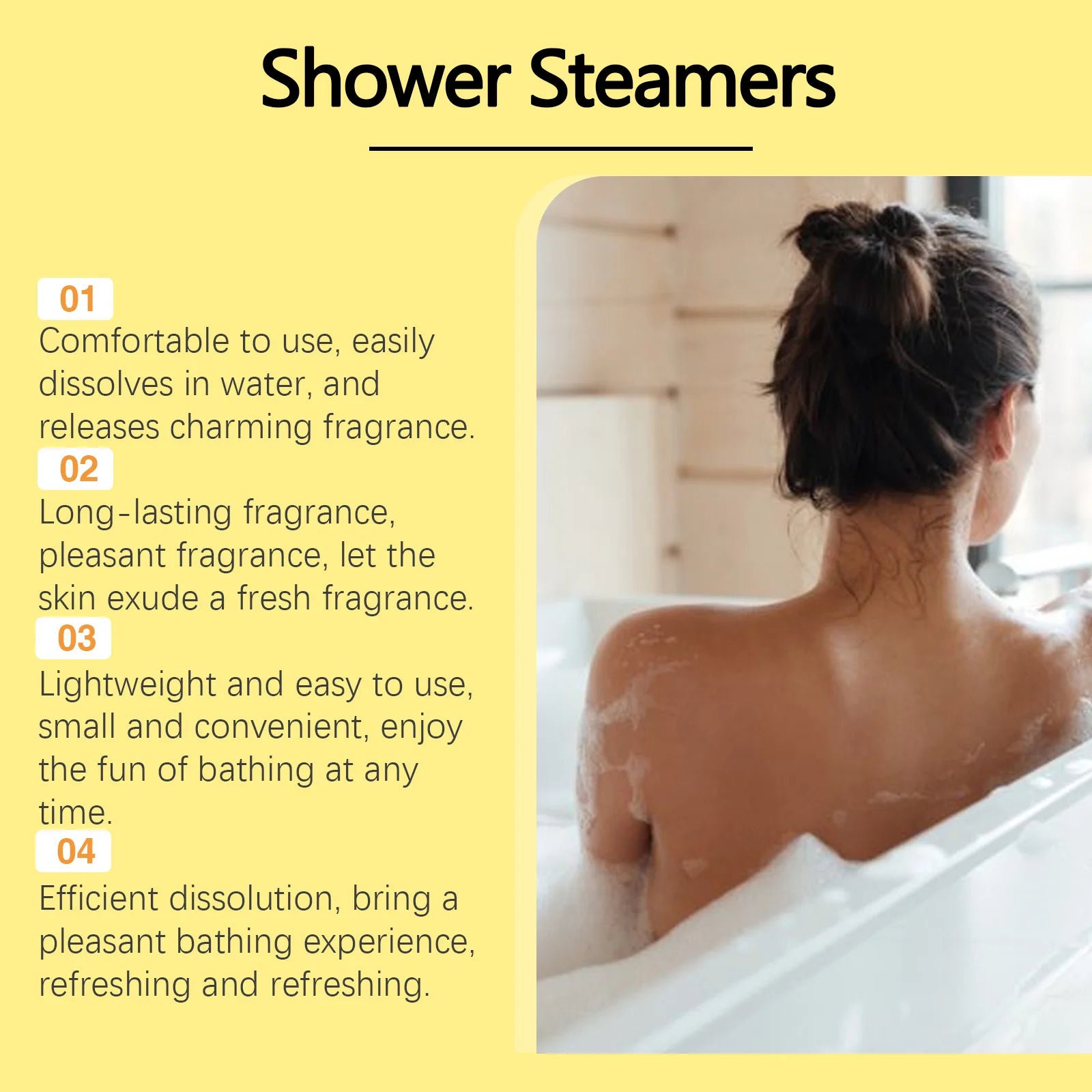 Bathroom Shower Steamers Aromatherapy Tablets for Relaxing Mind and Body - 10