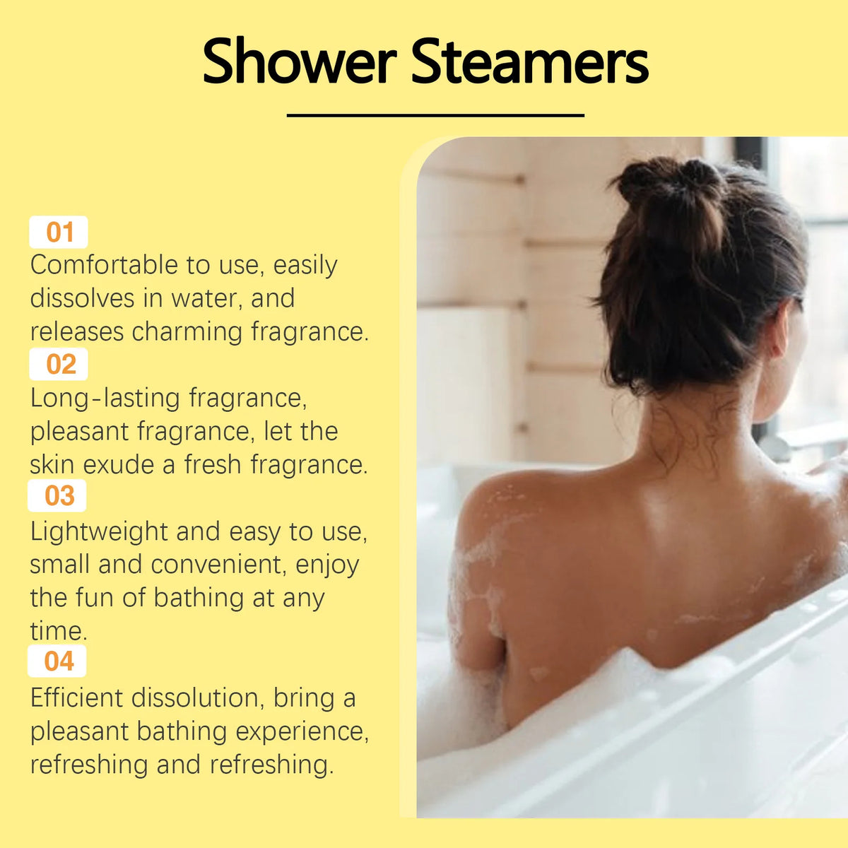 Bathroom Shower Steamers Aromatherapy Tablets for Relaxing Mind and Body