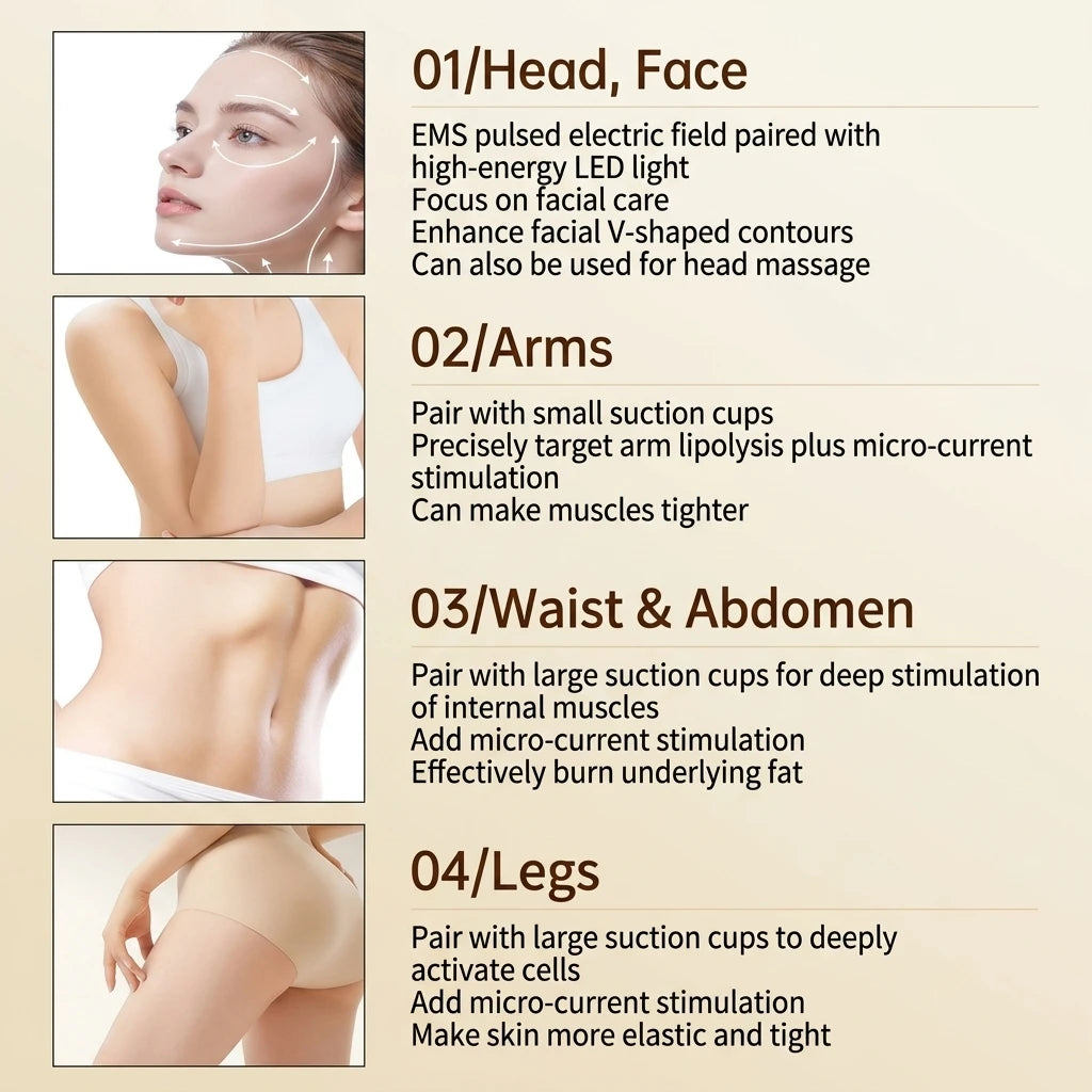 At Home Body Sculpting Machine Anti Cellulite Massager Tool for Tone - 13