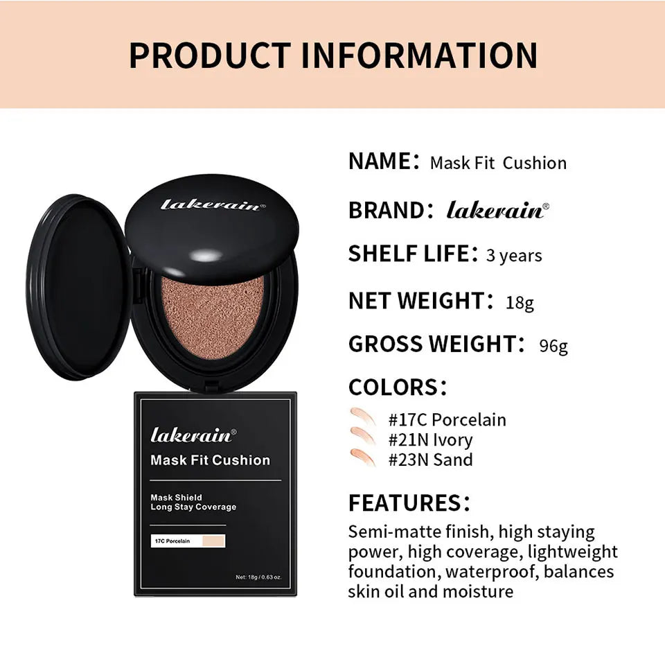 Daily Makeup Semi-matte CC Cream Cushion for Flawless All-Day Coverage