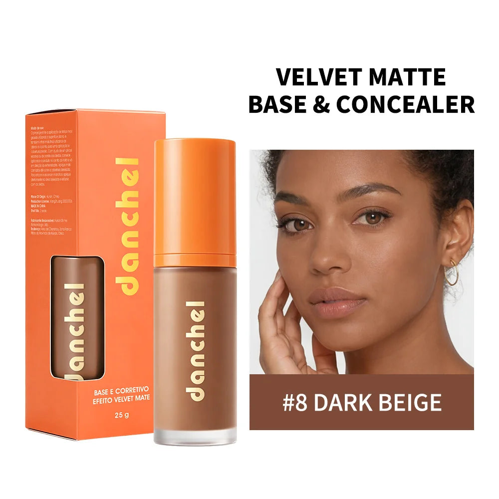Daily Makeup Liquid Foundation and Concealer for Smooth Matte Coverage