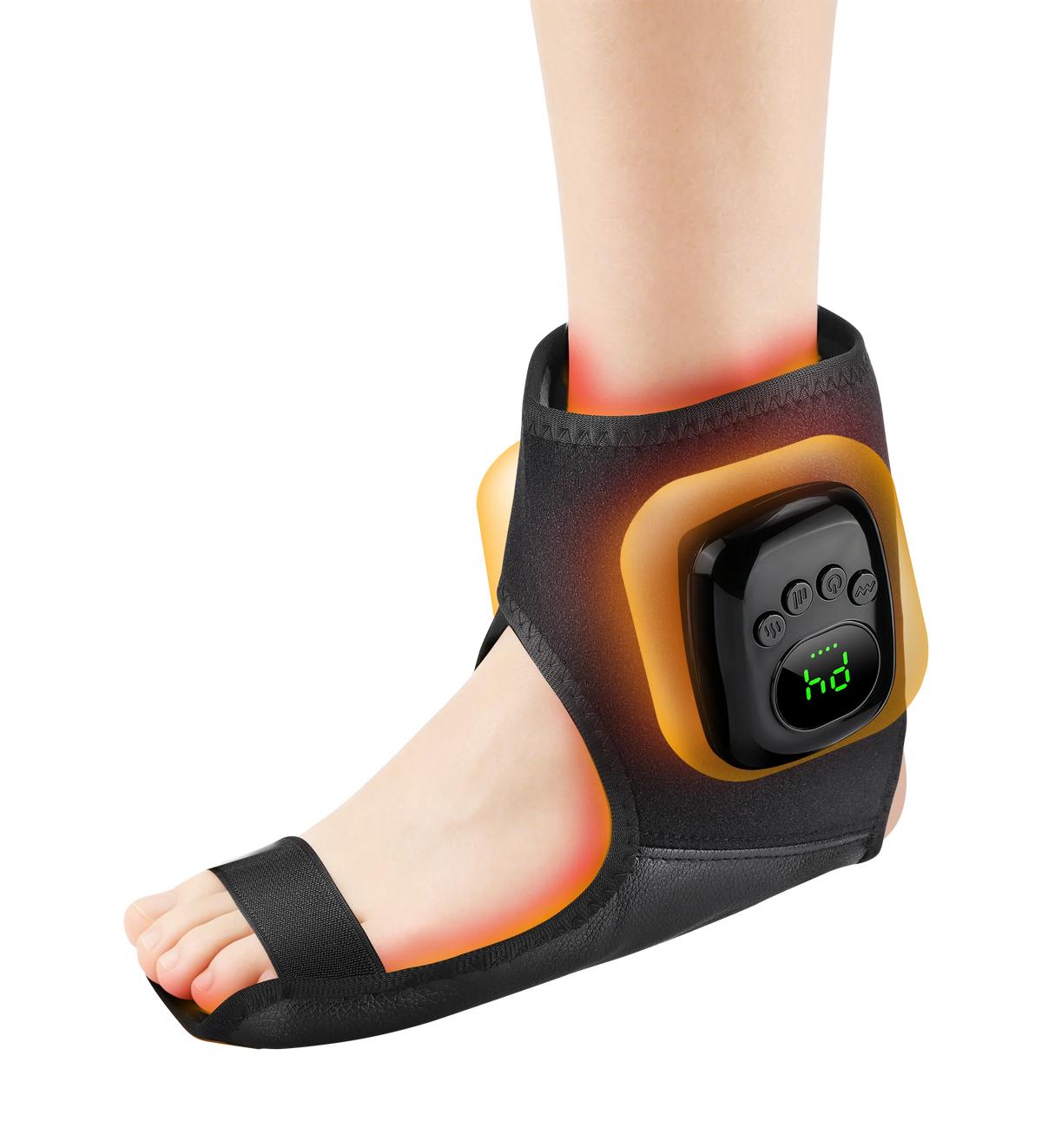 Relaxing at Home Air Compression Ankle Massager with Heat Therapy