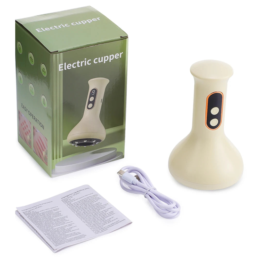Home relaxation electric cupping massager for soothing body muscle ache
