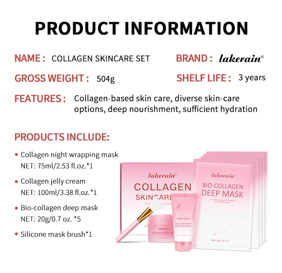 Daily Skincare Collagen Skincare Set Deep Nourishment and Hydration - 17