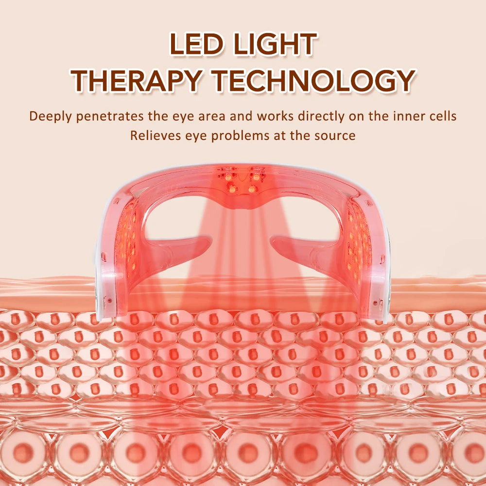 Daily eye fatigue visual 3d eye massager red light relief tool