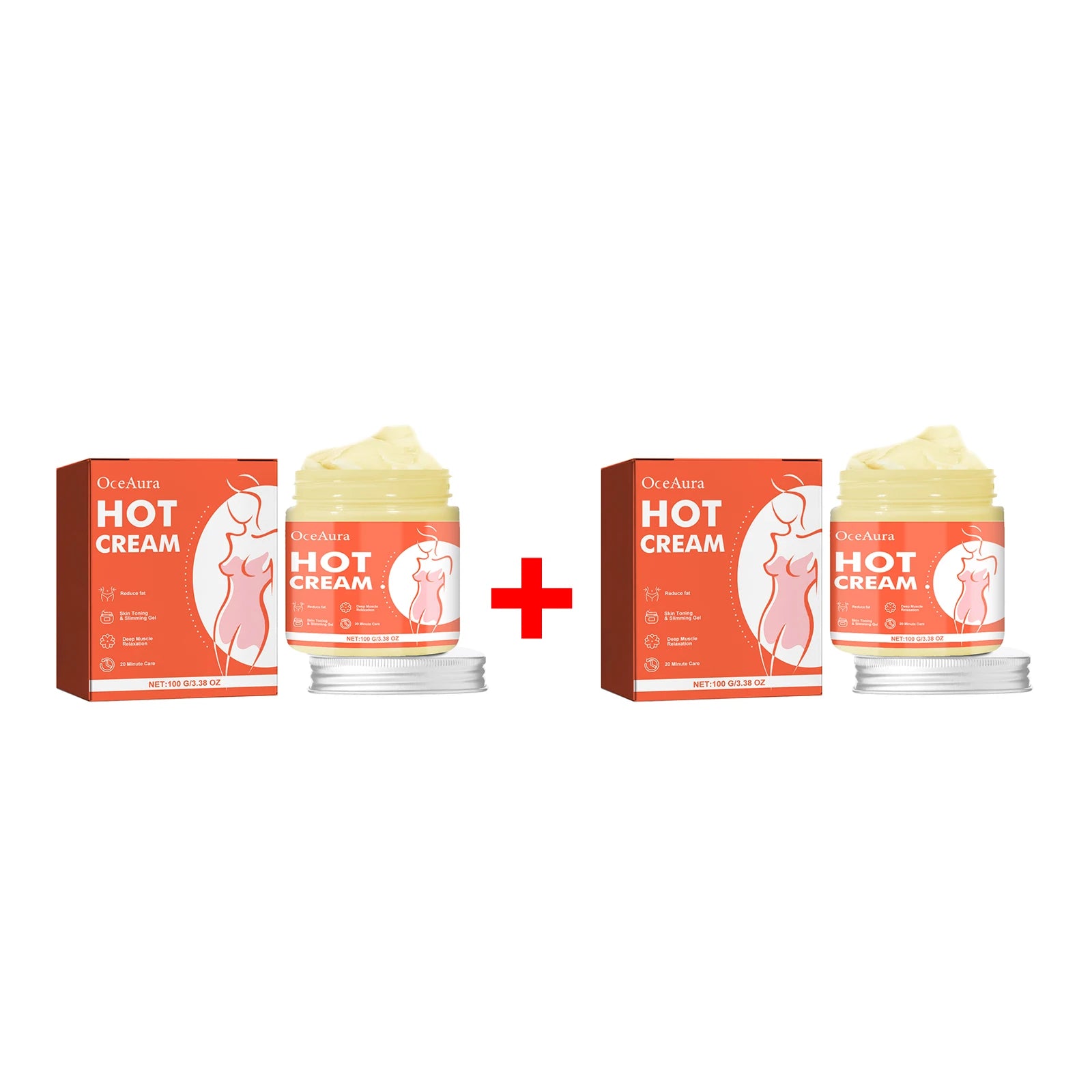 Body Shaping Hot Cream Anti Cellulite Massage Gel for Tightening Skin - 15
