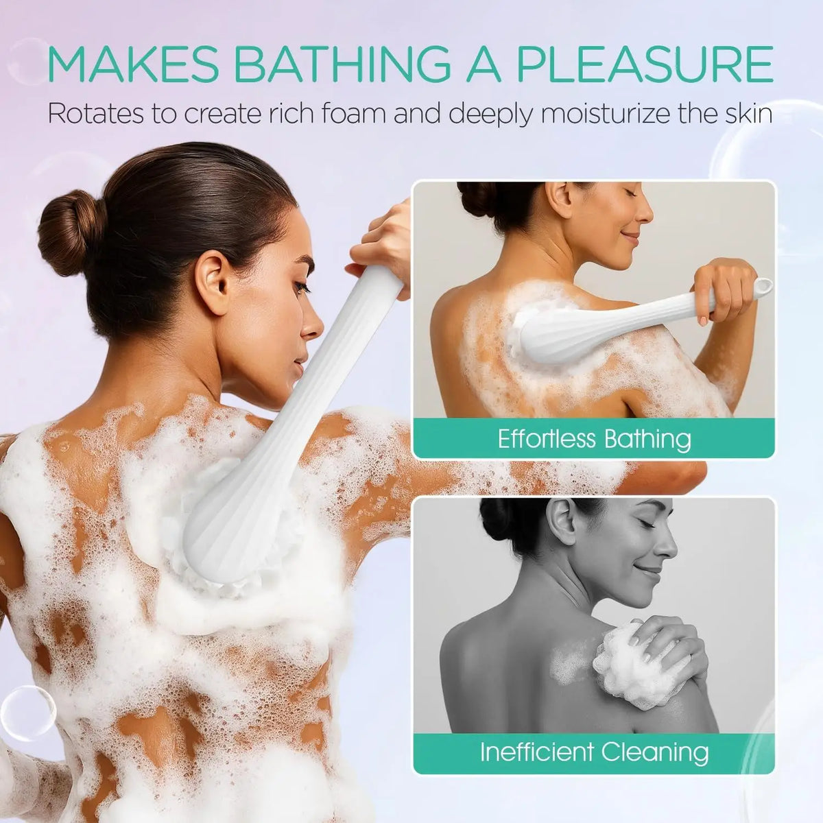 Bathroom Electric Body Scrubber for Deep Cleansing and Exfoliating