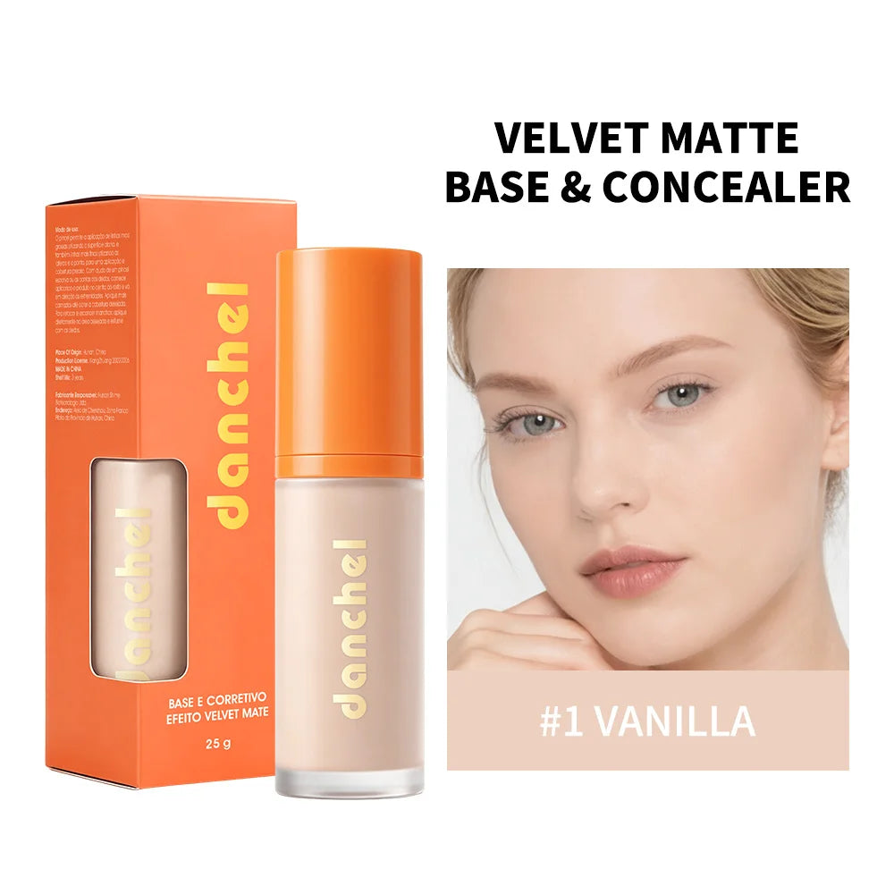Daily Makeup Liquid Foundation and Concealer for Smooth Matte Coverage