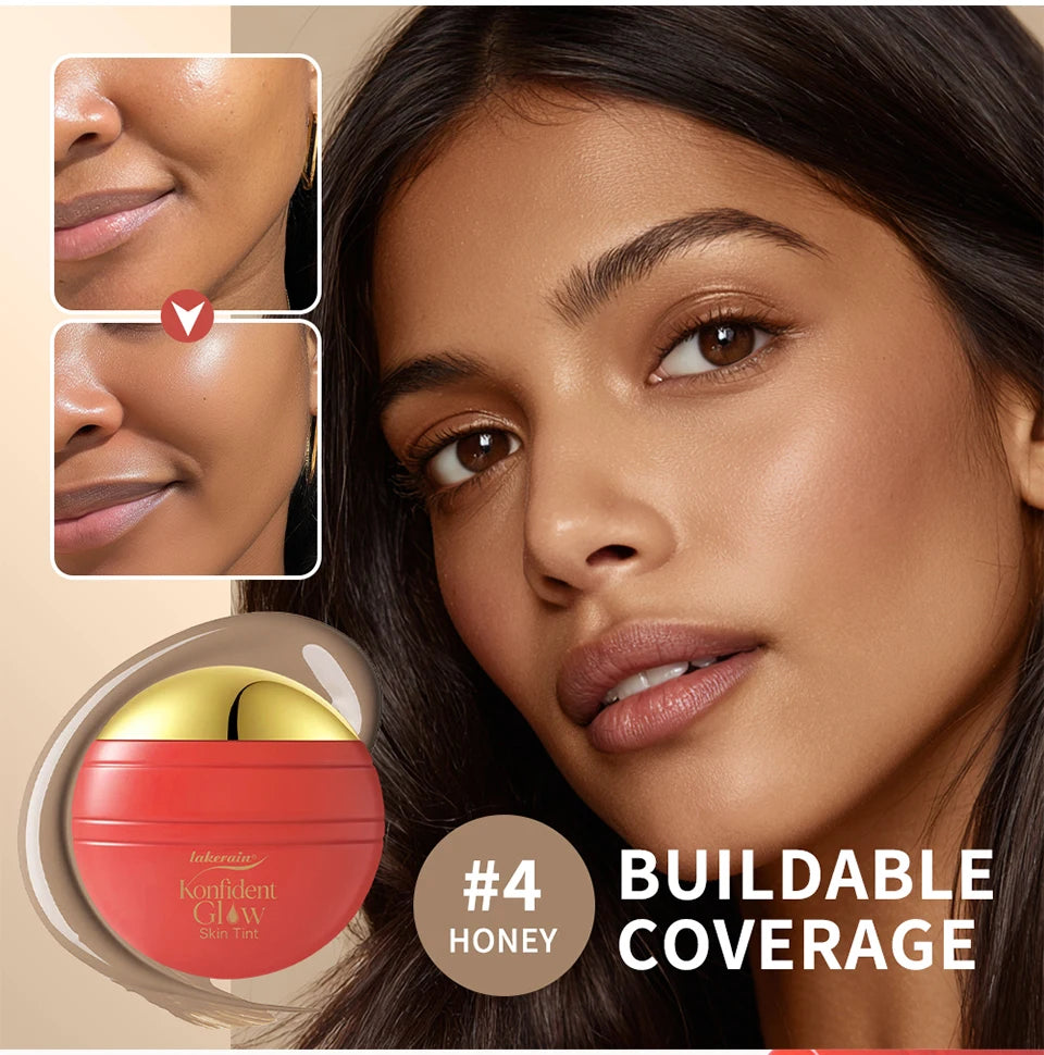 Daily Makeup Routine Hydrating Glow Skin Tint Foundation Light Coverage - 9