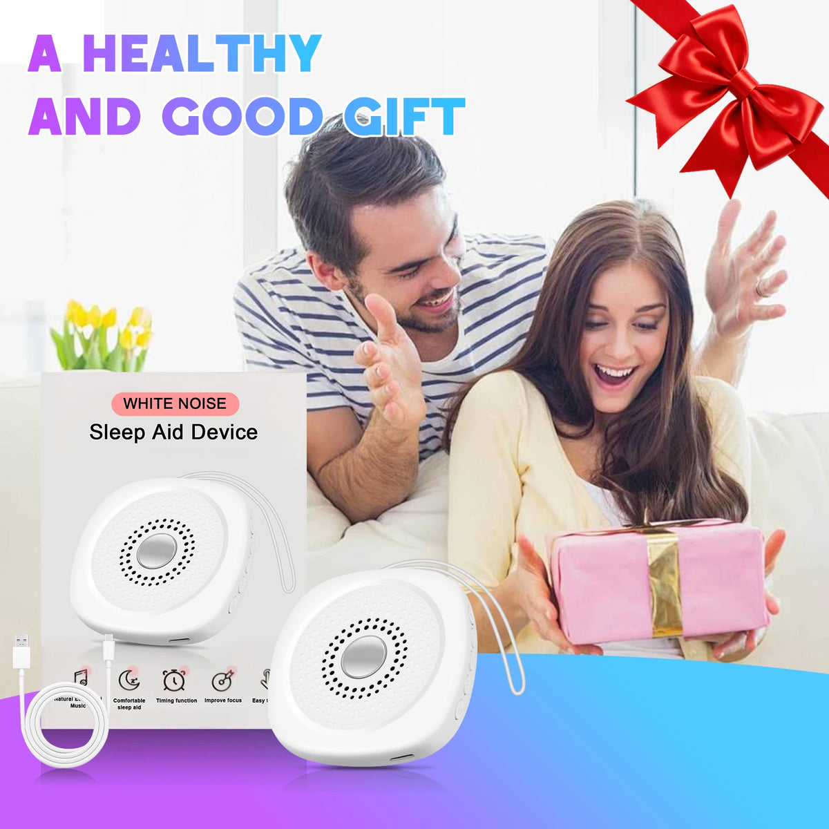 Bedtime Sleep Aid White Noise Machine for Restful Nights