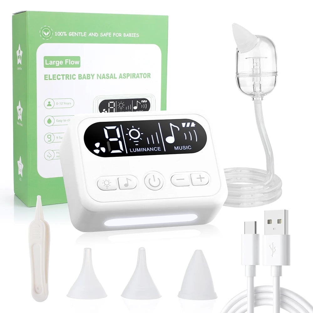 Nursery Nasal Aspirator gentle electric nose cleaner for stuffy babies