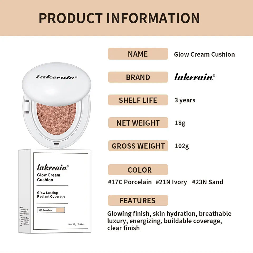 Daily Makeup Semi-matte CC Cream Cushion for Flawless All-Day Coverage
