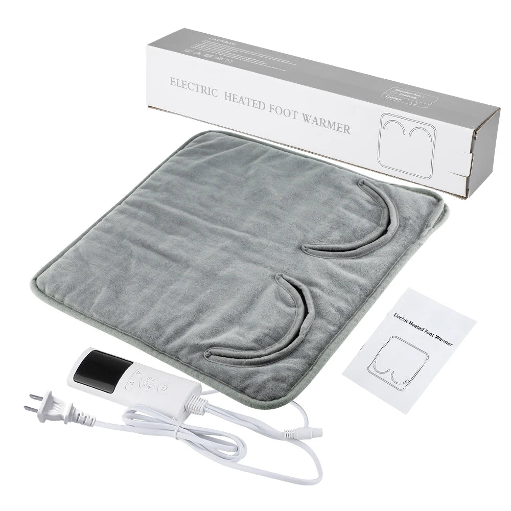 Office Desk Foot Warmer Electric Heating Pad with Nine Heat Settings