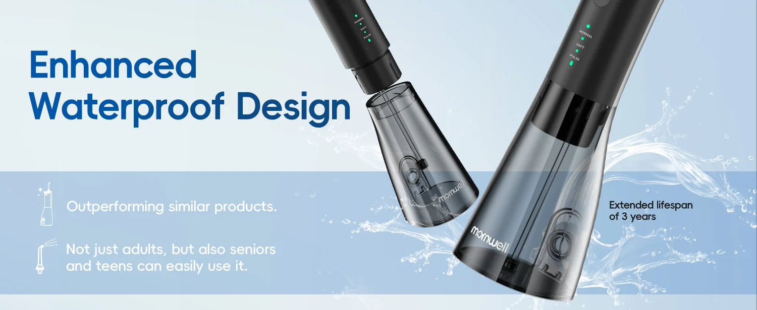 Bathroom Oral Care Water Flosser and Electric Toothbrush Combo Kit - 11