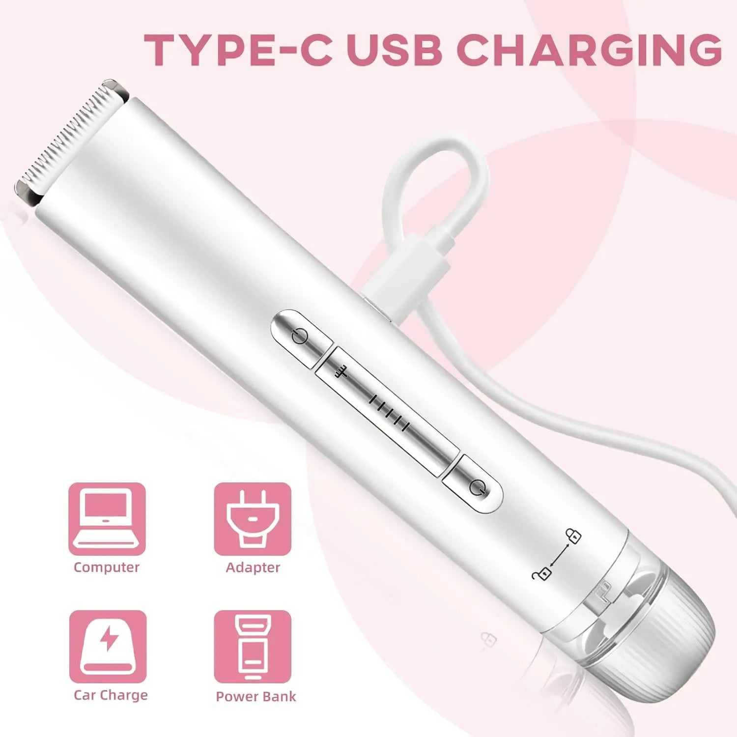 Bathroom Shaving Bikini Trimmer for Women Painless Hair Remover Razor - 6