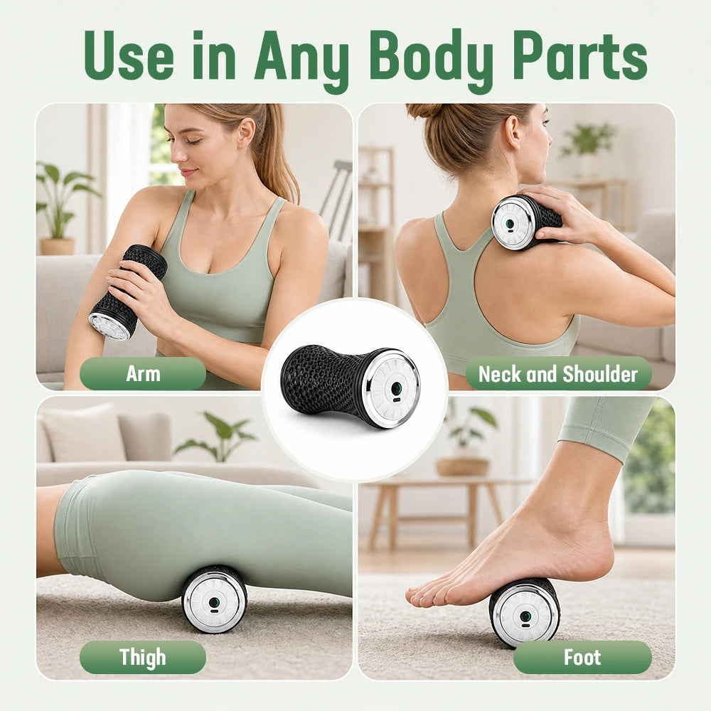 Post Workout Electric Massage Roller for Deep Muscle Relaxation