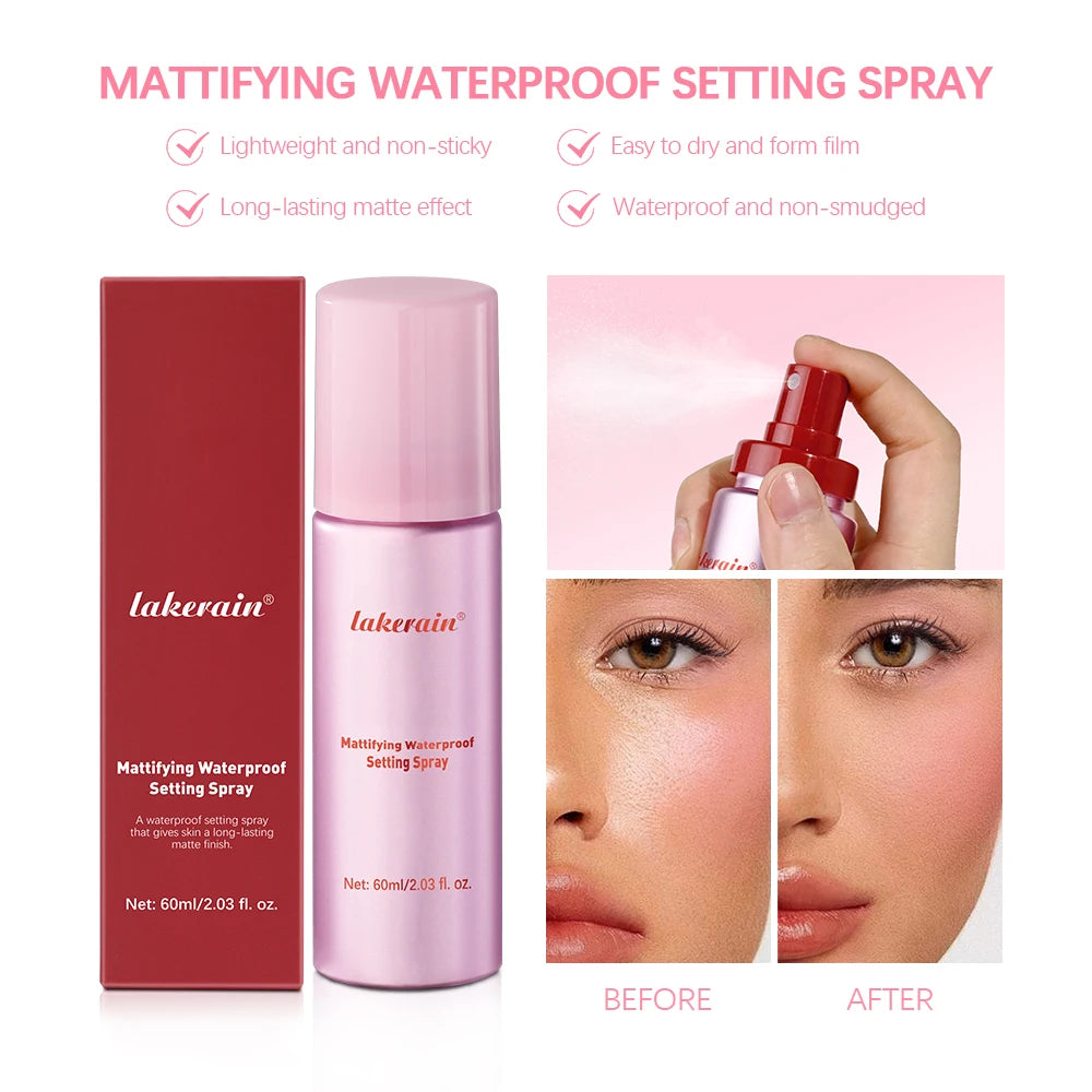 Daily Makeup Mattifying Waterproof Setting Spray for Oil Control