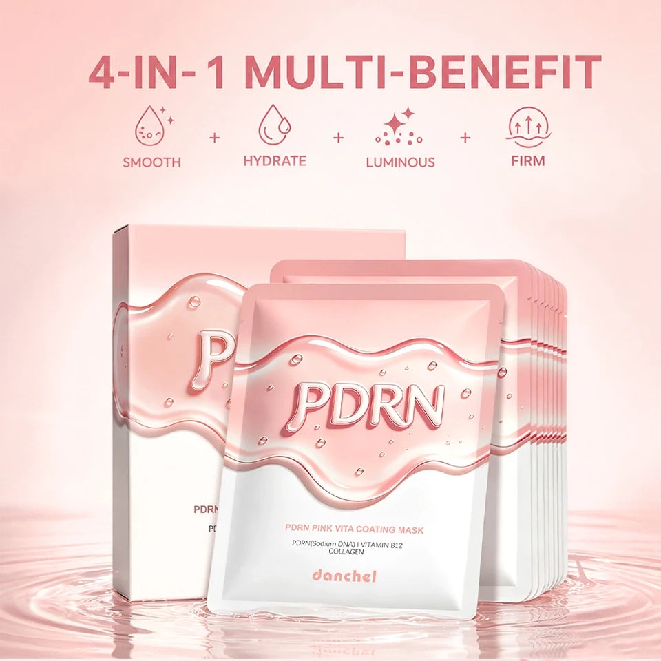 Daily Skincare Korean Salmon DNA PDRN Pink Vitamin Sheet Mask Hydration