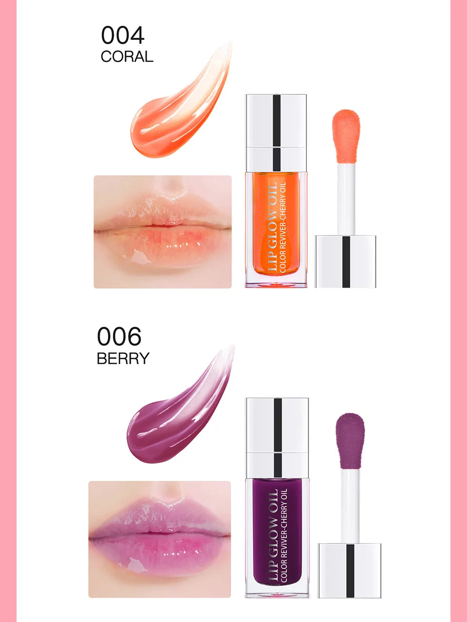 Daily Makeup Lip Oil Plumping Lip Gloss for Hydrated Shine