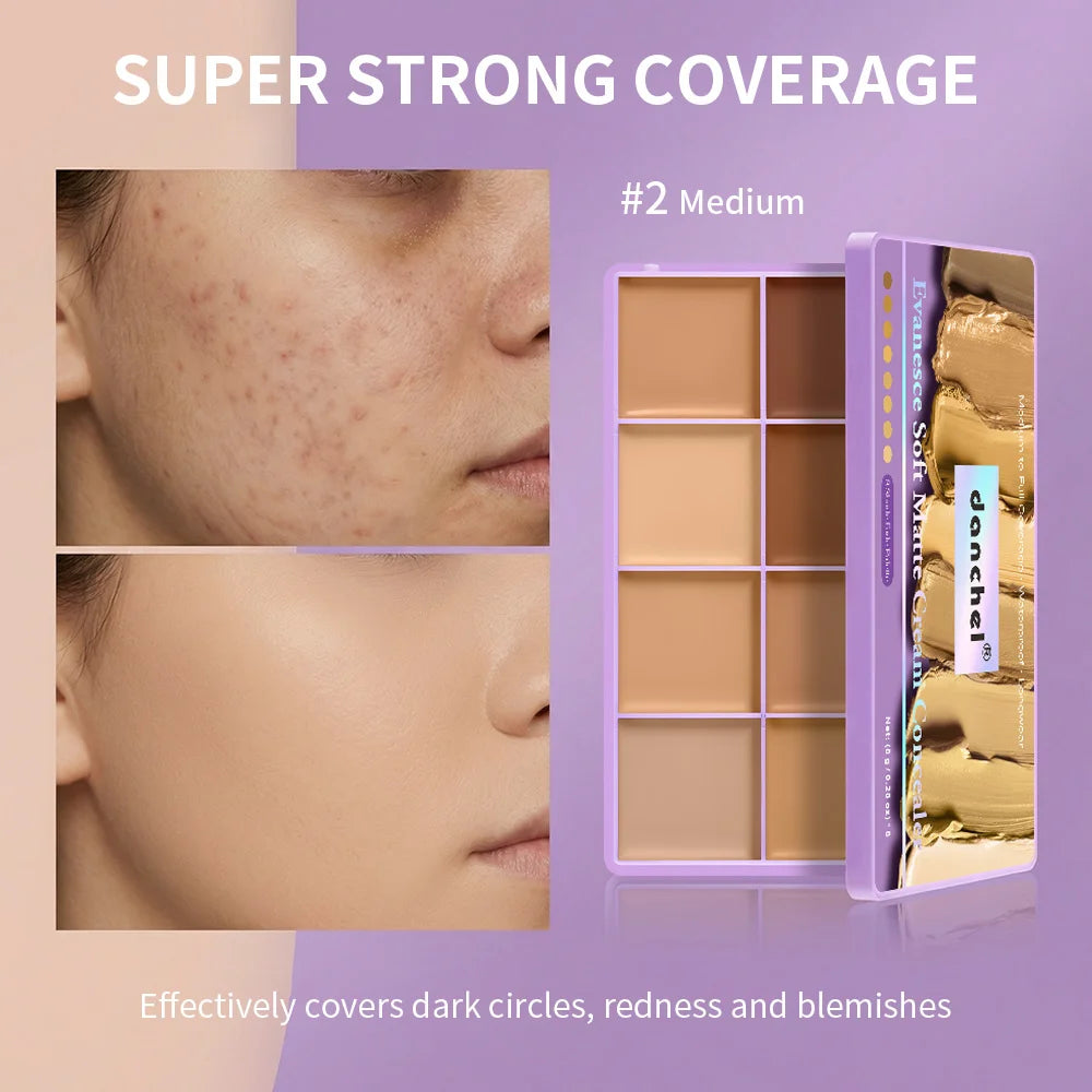 Daily Makeup Routine Cream Concealer Palette for Flawless Coverage - 5