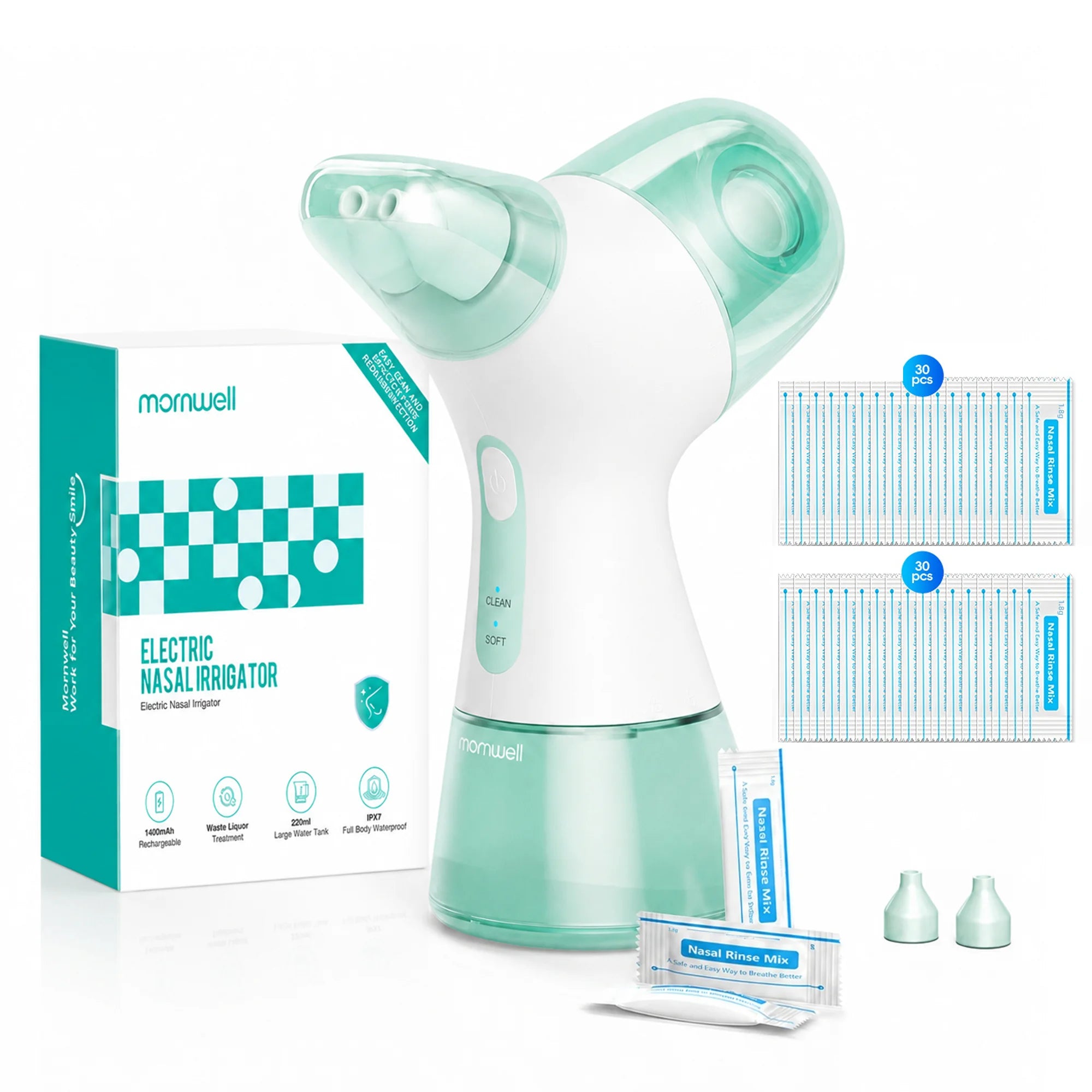 Sinus allergy relief nasal irrigation system for easy congestion care - 23