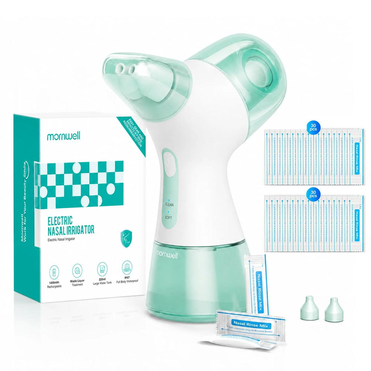 Allergy relief sinus rinse machine for clear nasal passages and easy breathing