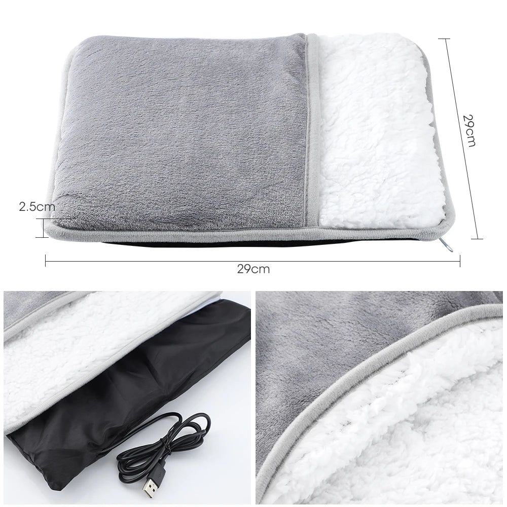 Office Desk Foot Warmer Electric Heating Pad with Nine Heat Settings - 25