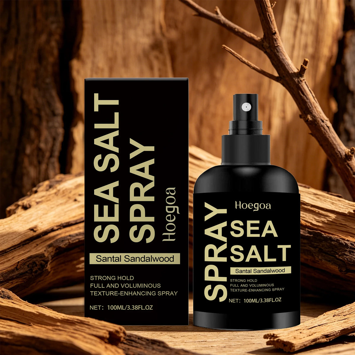 Daily styling sea salt hair spray for effortless beach waves and hold